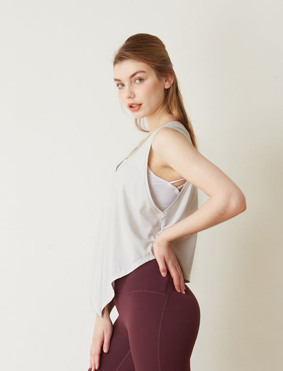 Knot your Race V Neck Tie Tank-1