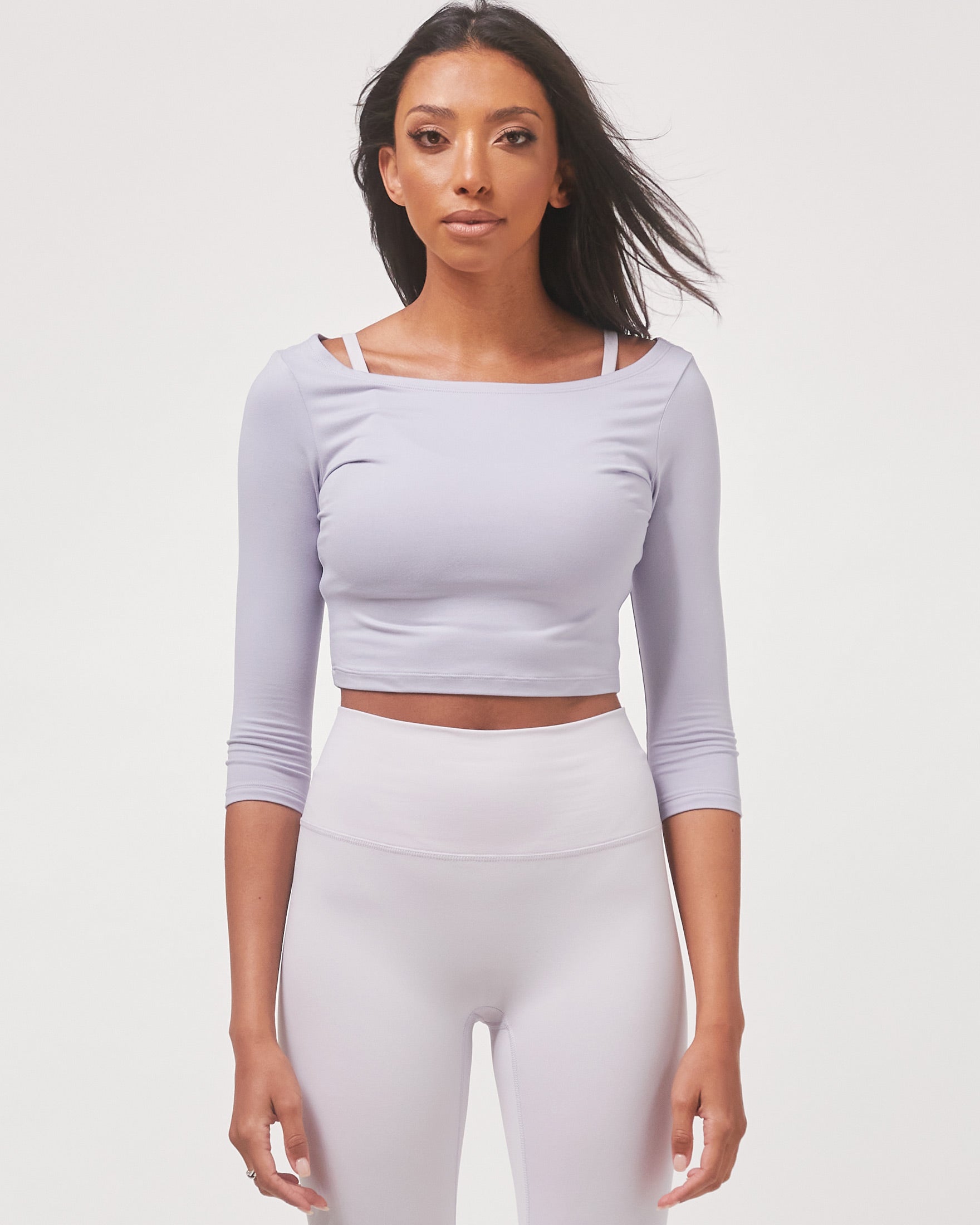 Dynamic Cozy Open Shoulder 3/4 Sleeve-0