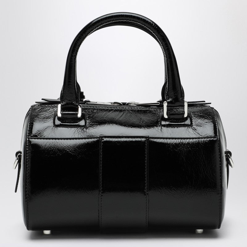 Roger Vivier Belle Vivier Mini Bowling Bag In Black Patent Leather Women