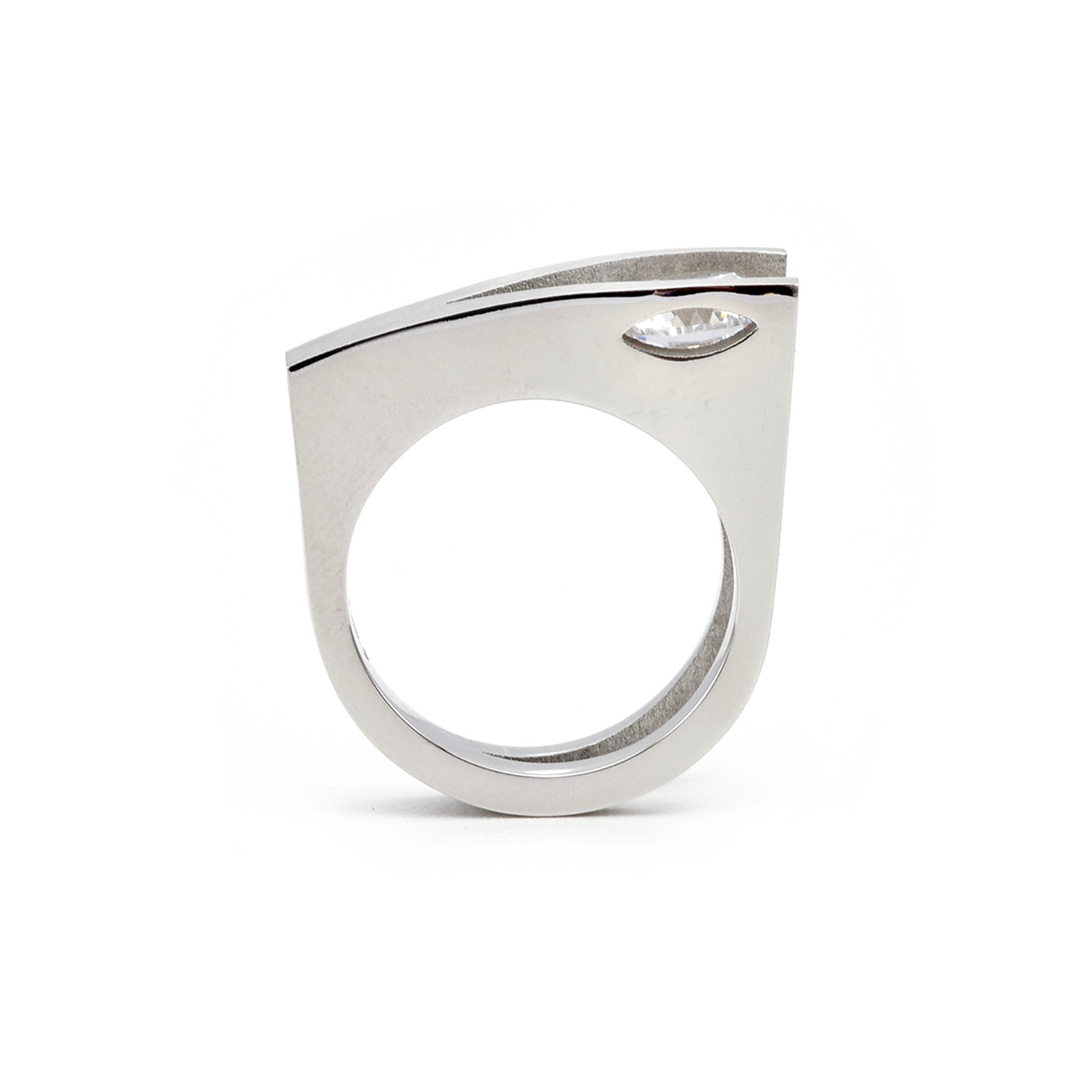 RG095W B.Tiff Tension Wishbone 2 ct Solitaire Ring