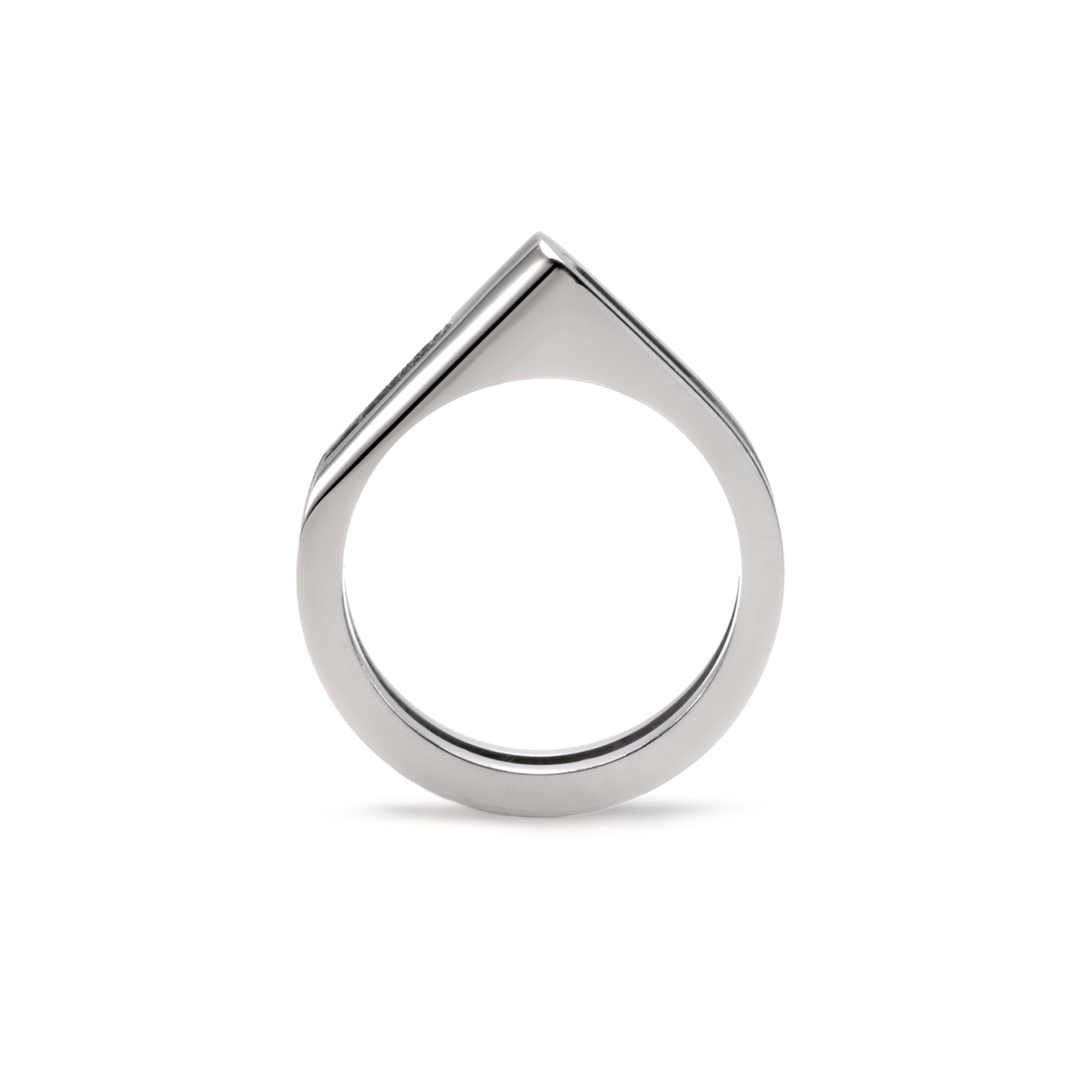 RG098W B.Tiff Pavé Carrée Ring