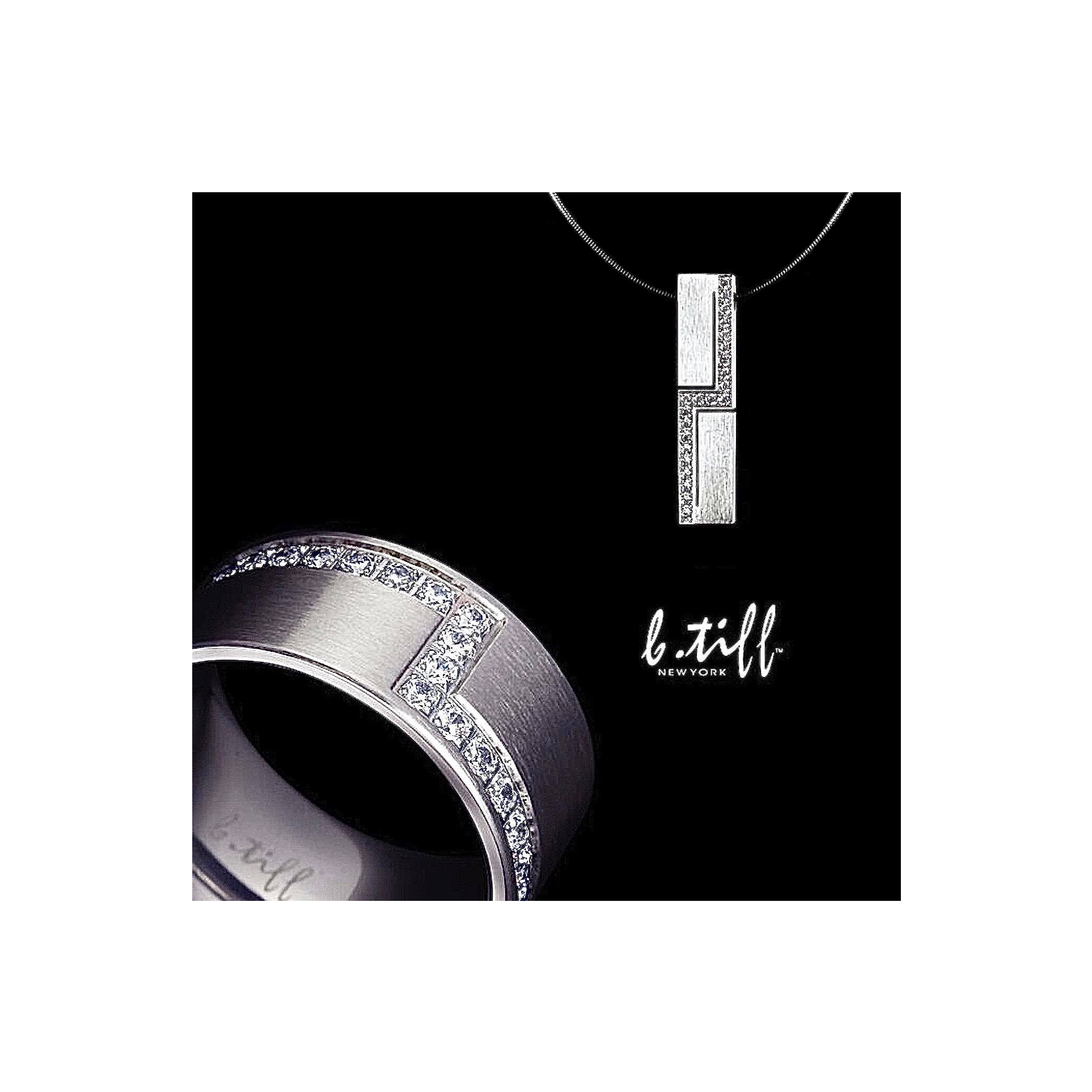 RG129W B.Tiff .02 ct Cross Body Ring [Wide Band]