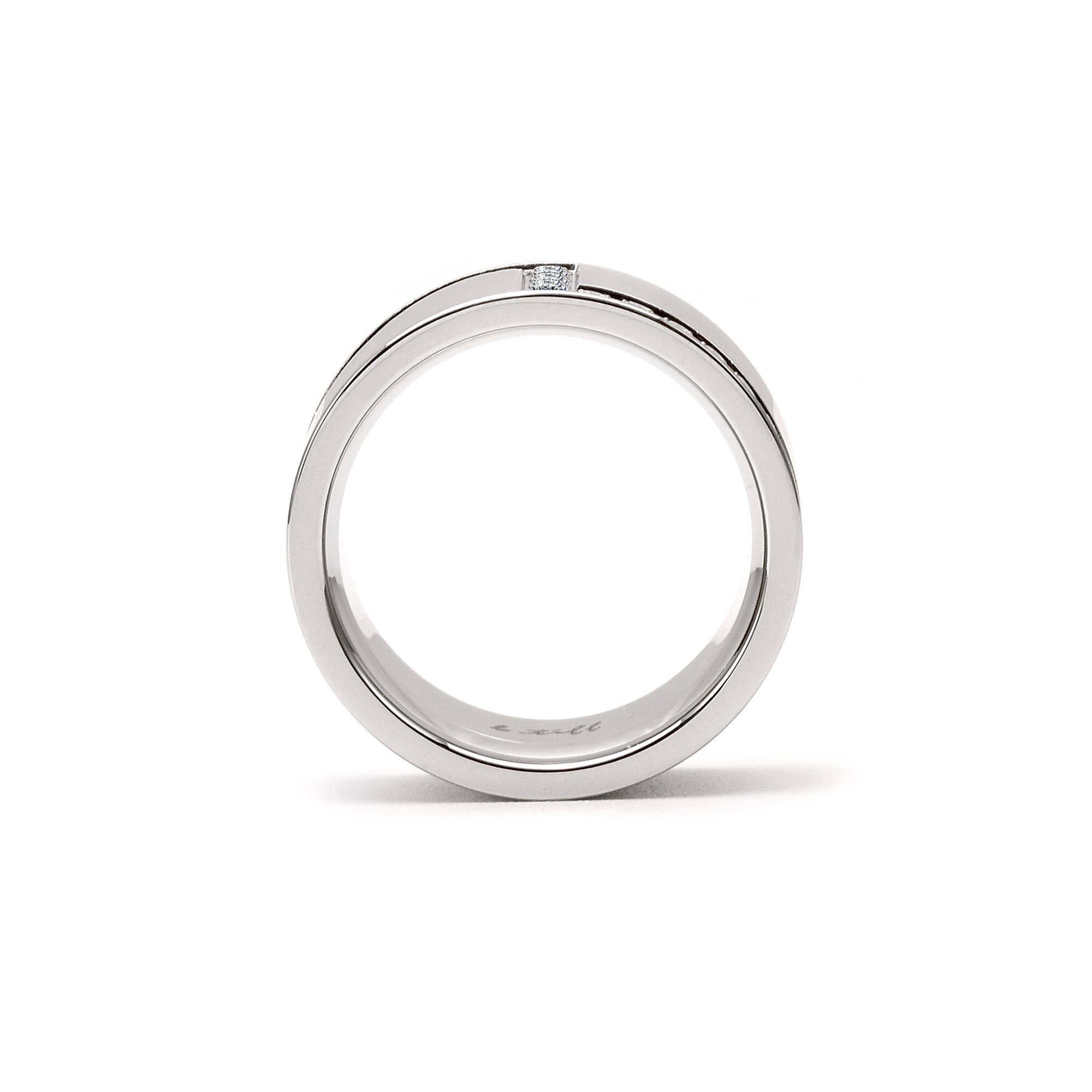 RG129W B.Tiff .02 ct Cross Body Ring [Wide Band]