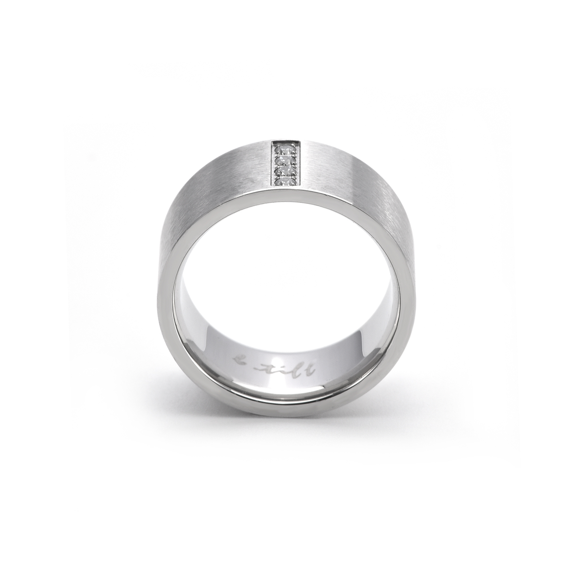 RG223W B.Tiff 4-Stone Wide Ring [Wide Band]