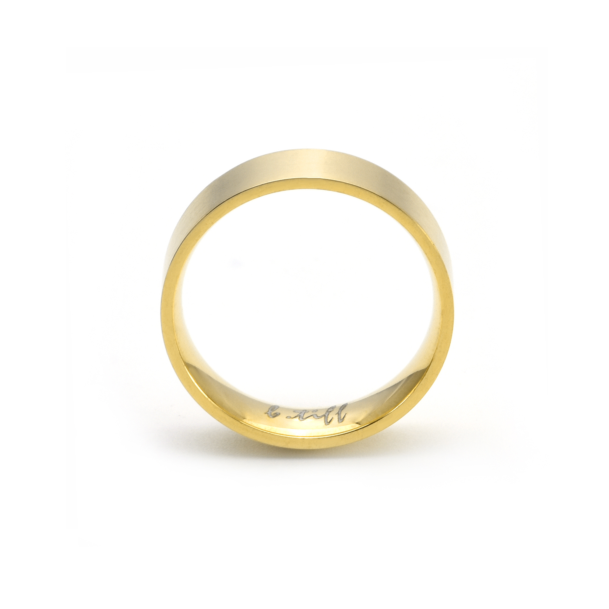 RG600G B.Tiff Gold Simplicity 6 Stacking Ring [Wide Band]