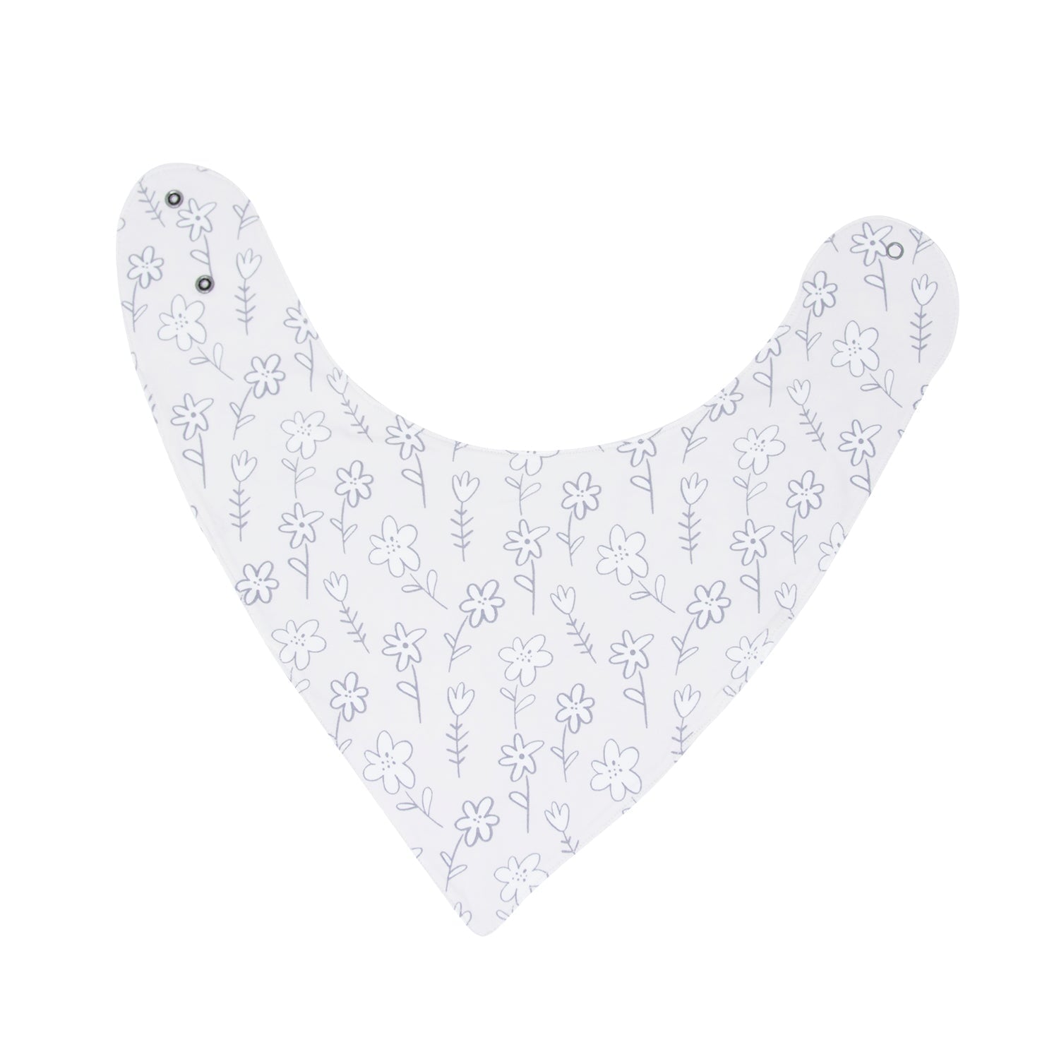 Baby Bib - Grey Doodle