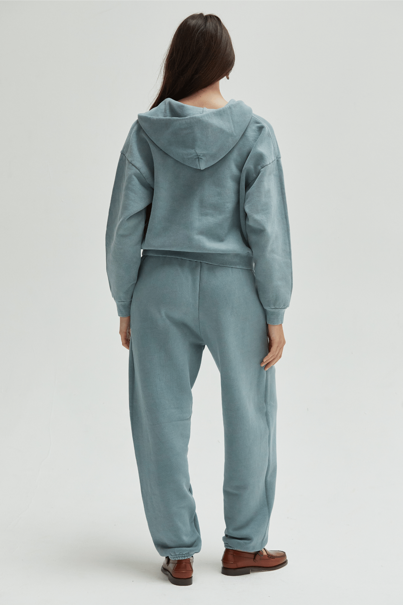 Rosie Cropped Zip-Up Hoodie