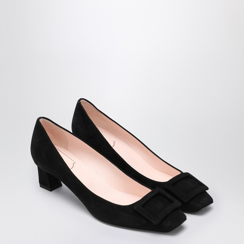 Roger Vivier Belle Vivier Black Suede Décolletés Women