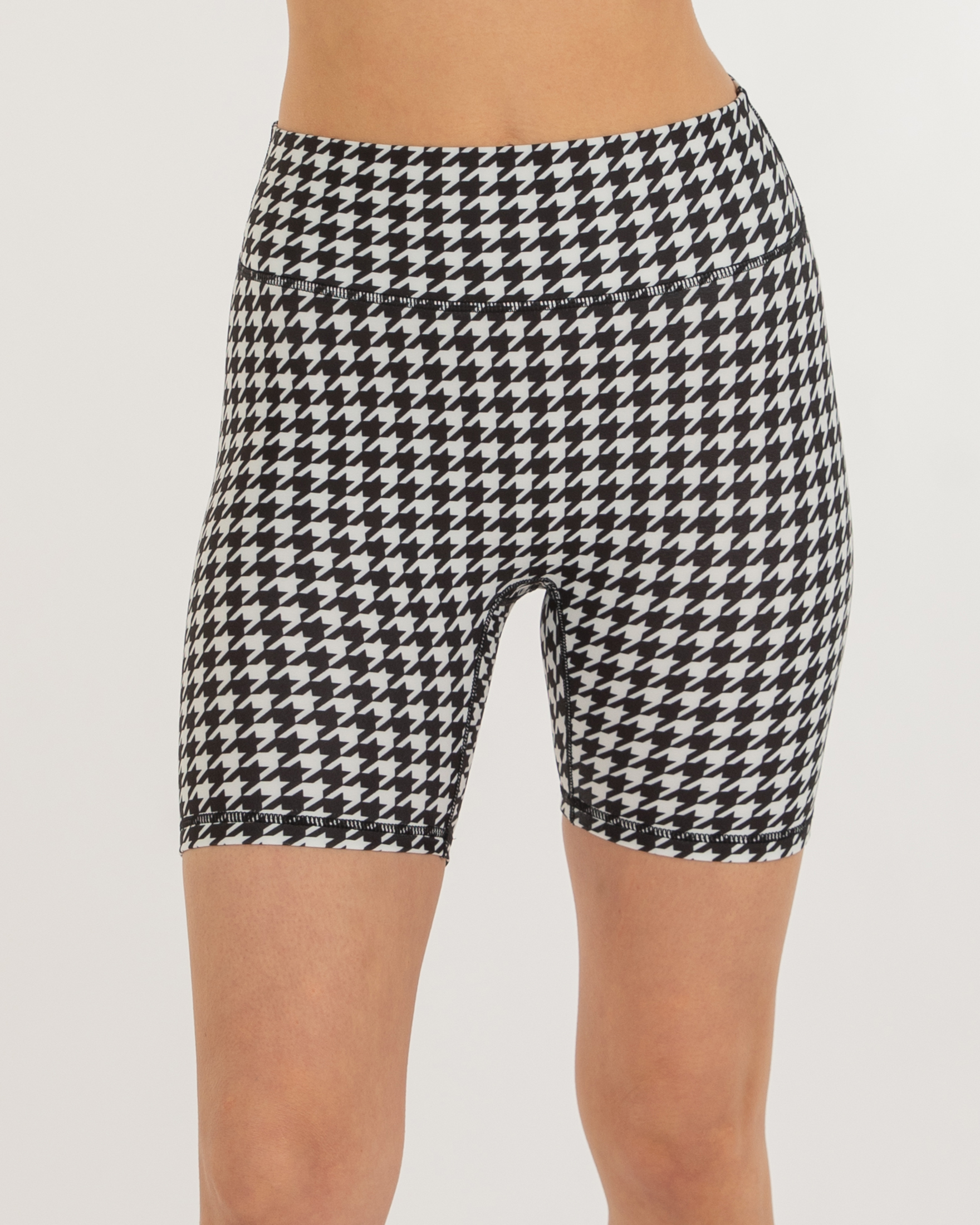 Hybrid Fleece Biker Shorts High Waist 6"-0