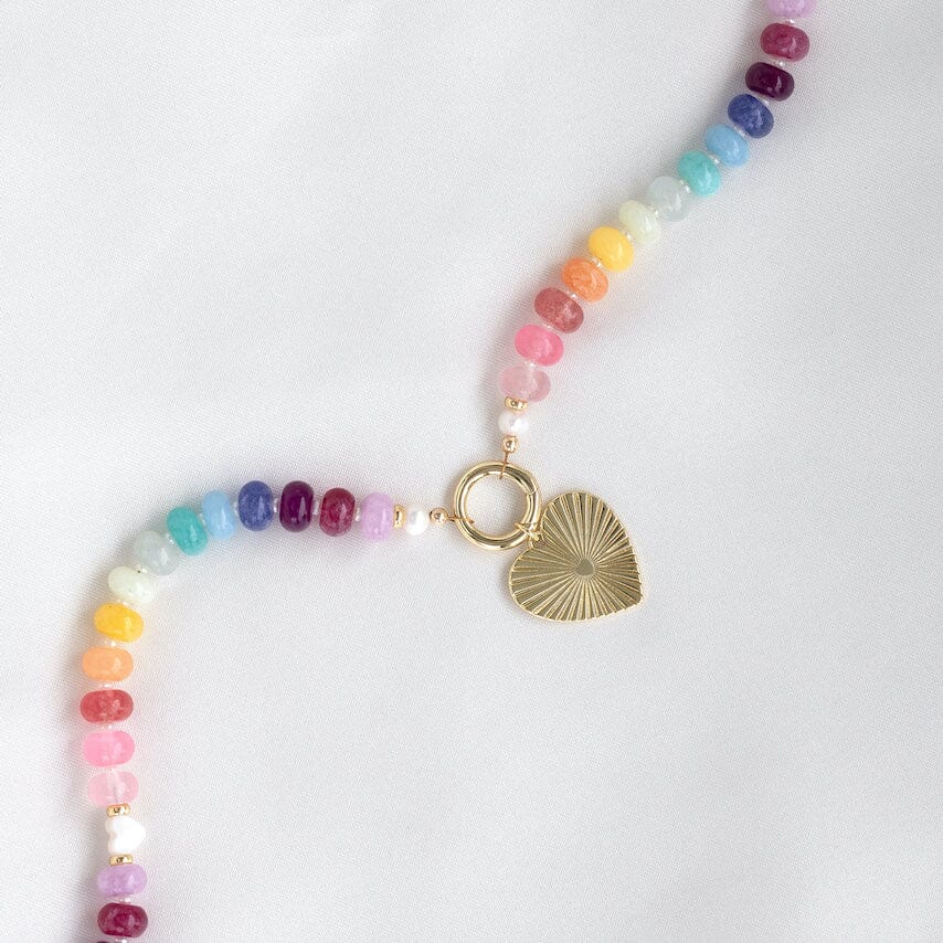 Rainbow Heart Necklace