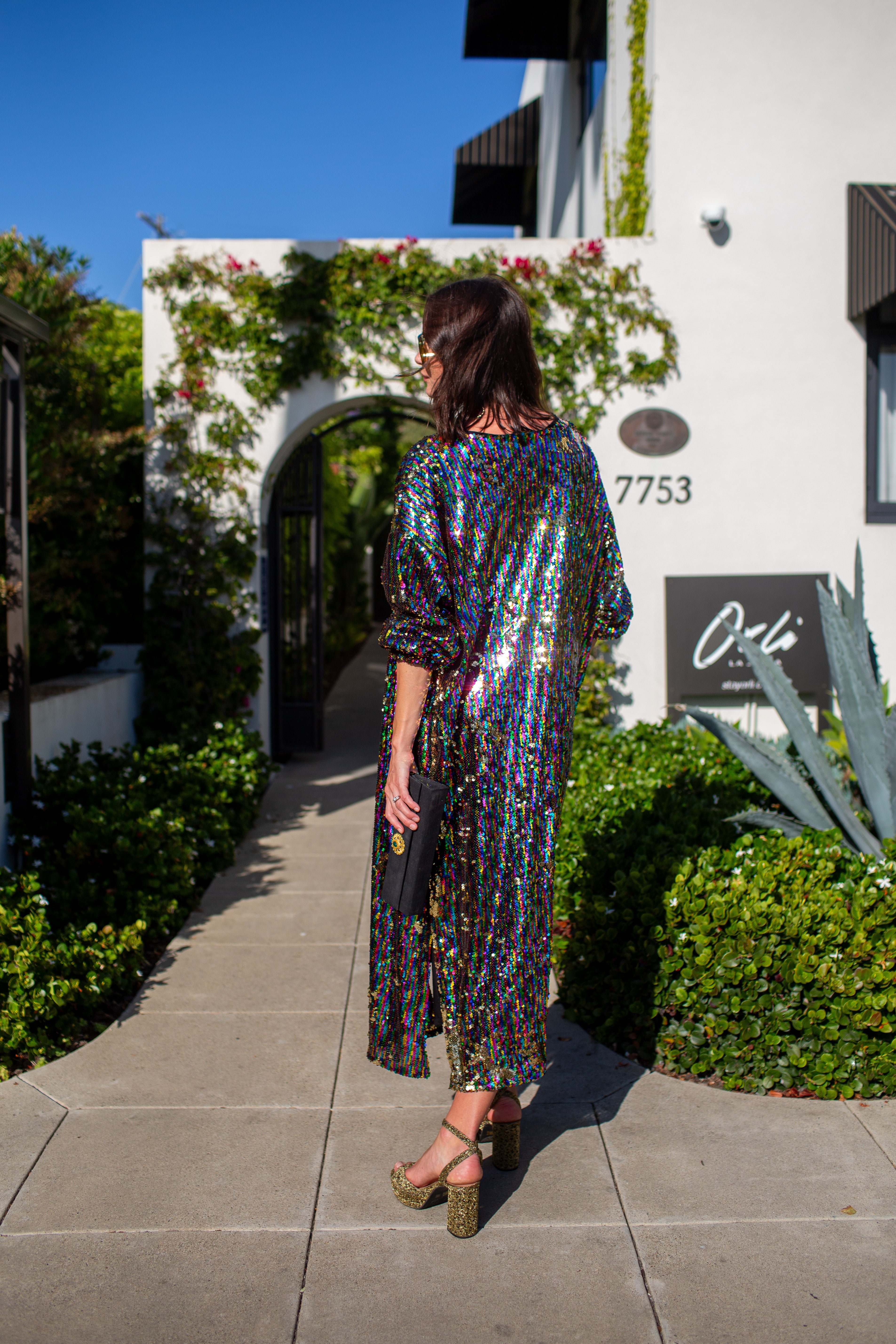 Rainbow Rage Sequin Cocoon Jacket