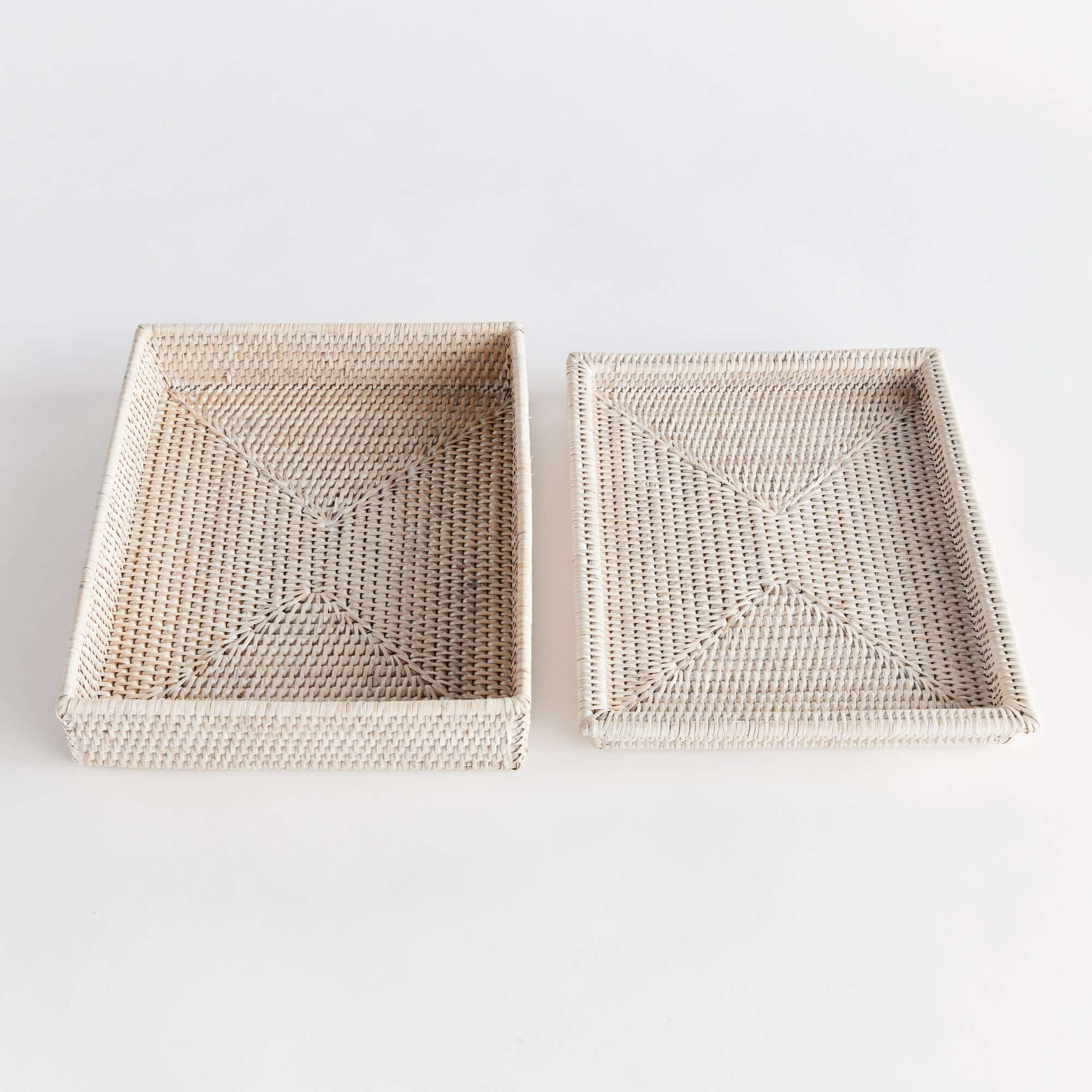 Rattan Lidded Letter Box for Home Office