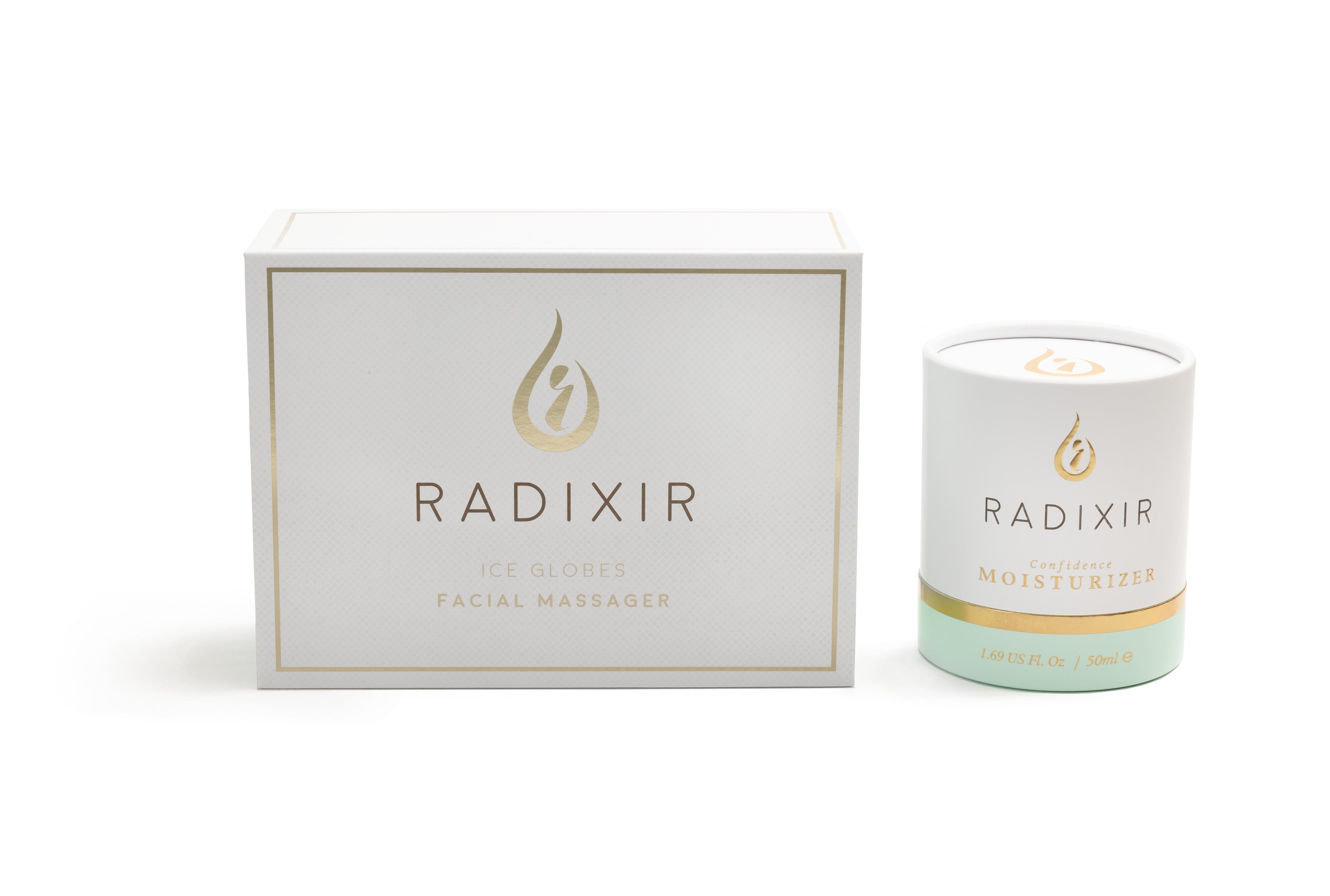 Radixir Beauty Bundle Ice Globes and Moisturizer