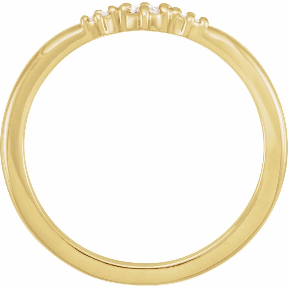 Rose Cut Diamond Stacking Band