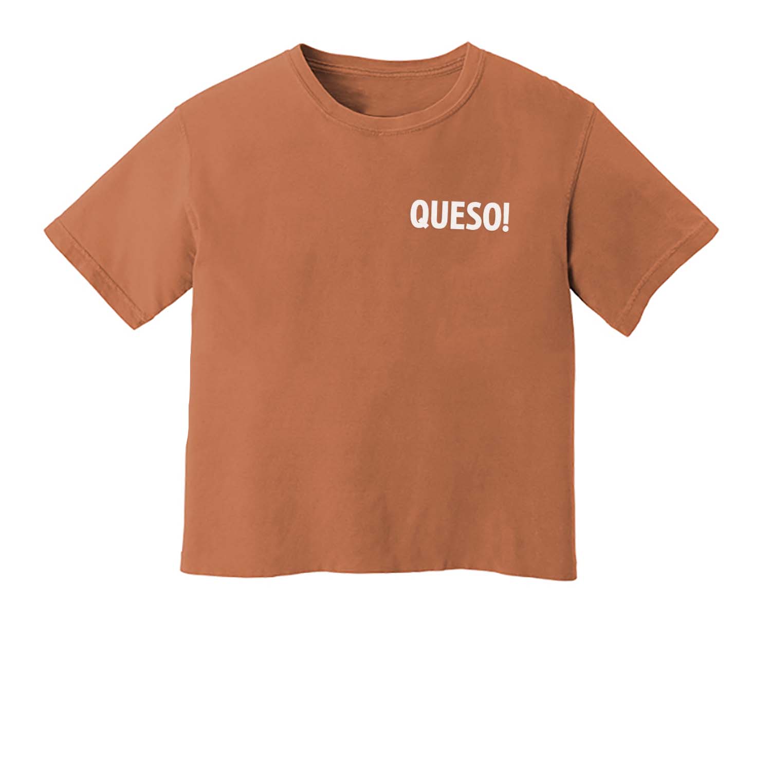 Queso! Washed Crop Tee