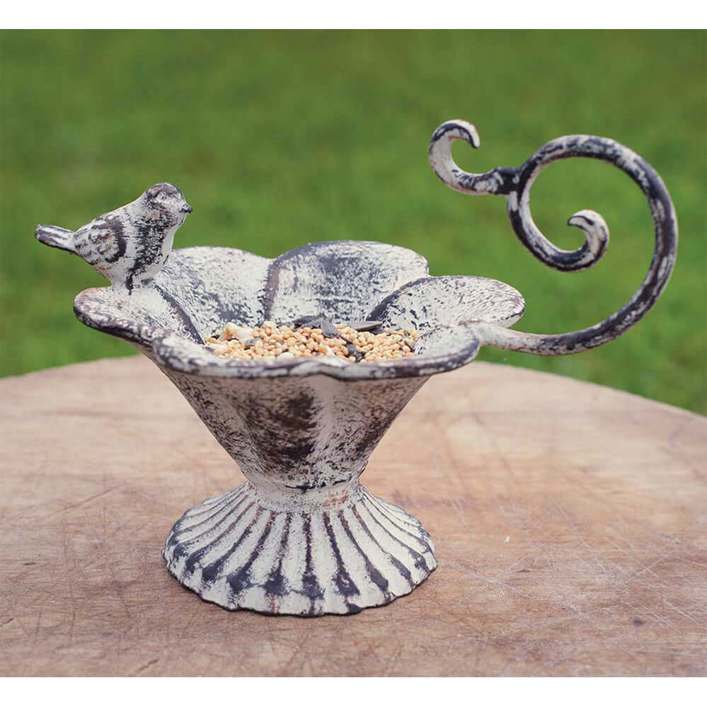 Rustic Cast Iron Bird Feeder (Set of 2)