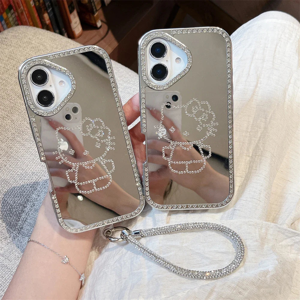 Luxury Bling Glitter Diamond Plating Hello Kitty Phone Case