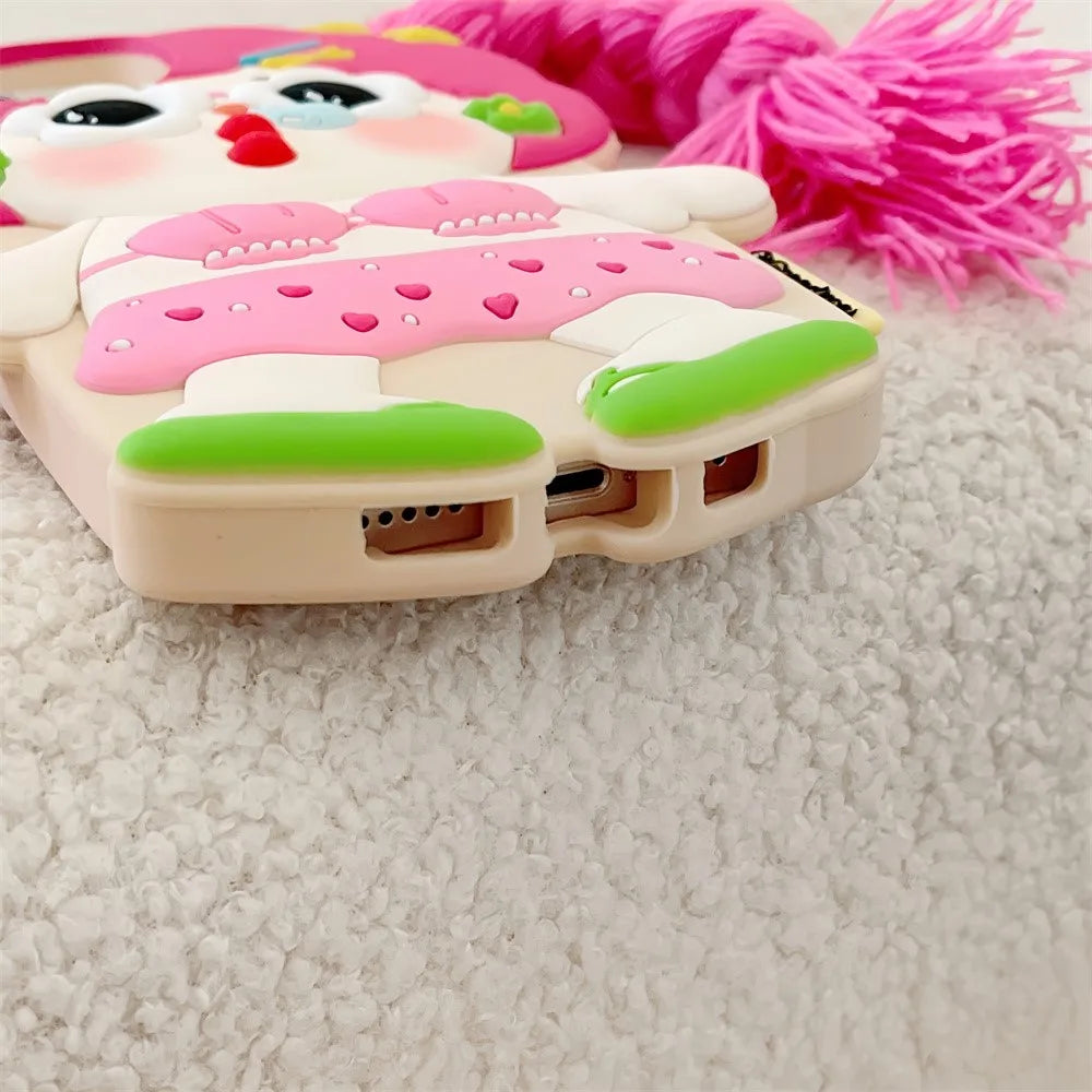Stereoscopic Snot Girl Braiding Suitable Phone Case