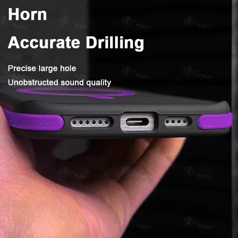 New Bicolor Matte Frosted Magnetic Phone Case For iPhone