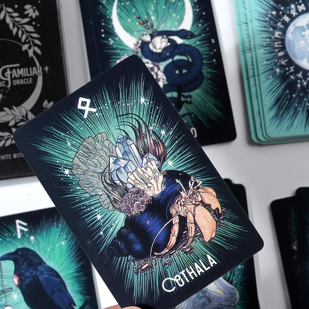The Witch's Familiar Runic Oracle Cards