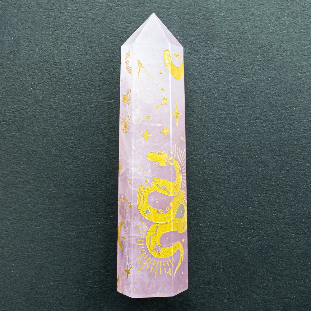 Snake, Sun, Moon, Star Crystal Tower Obelisks