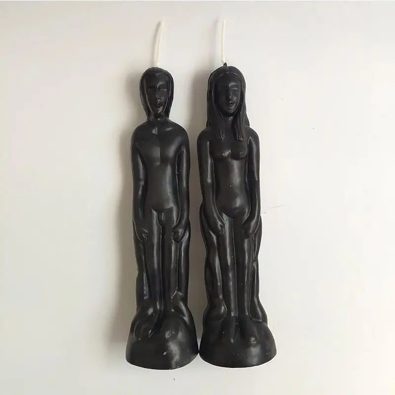 Female and Male Figurine Candles