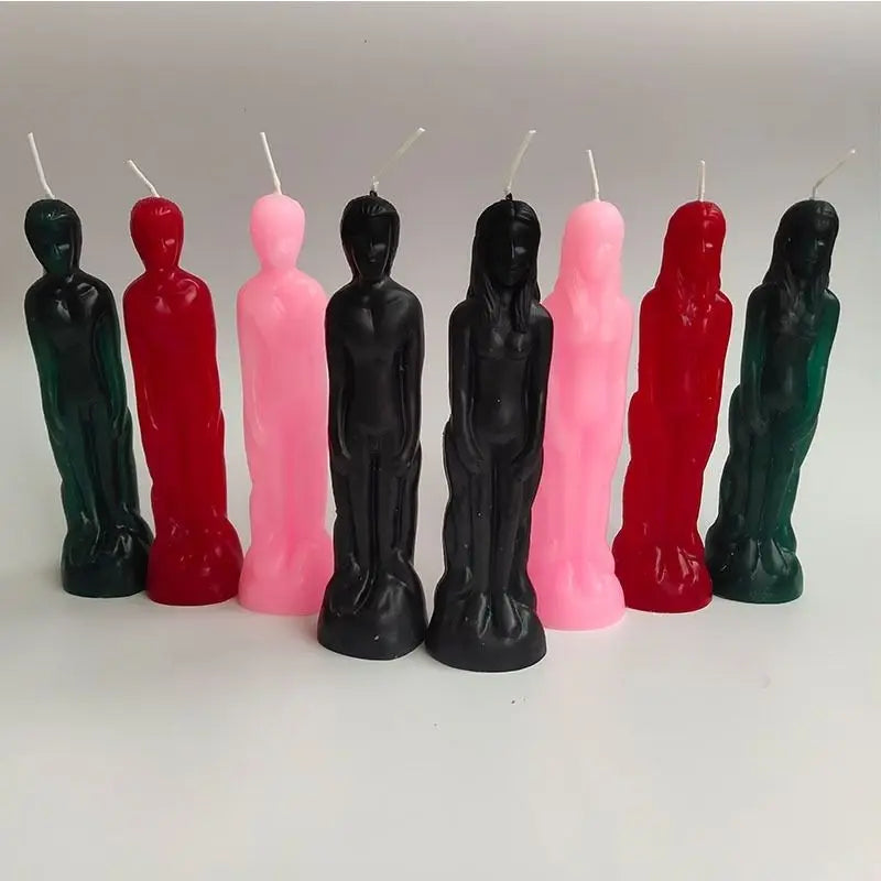 Female and Male Figurine Candles