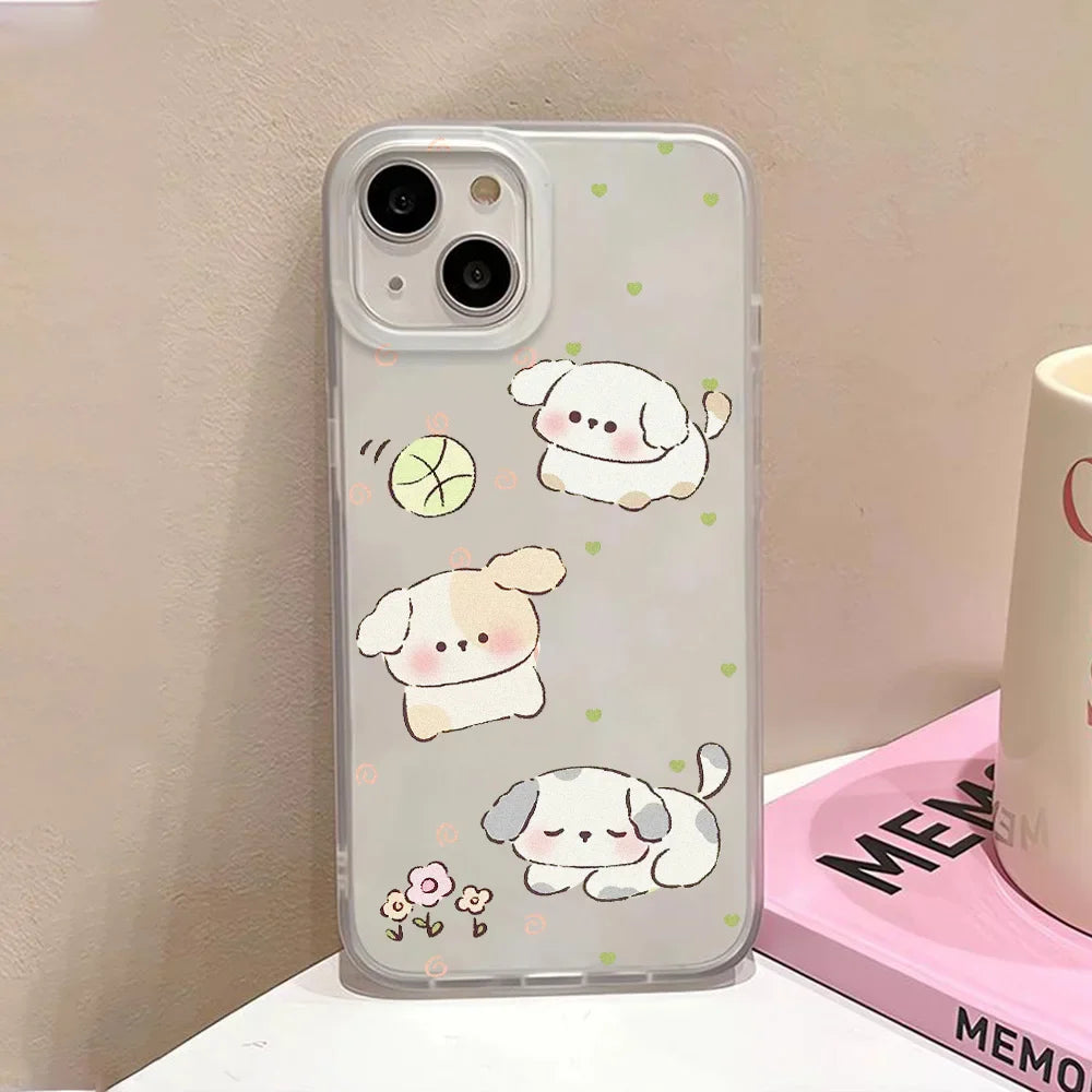 Cartoon Cute Puppy Phone Case For iPhone