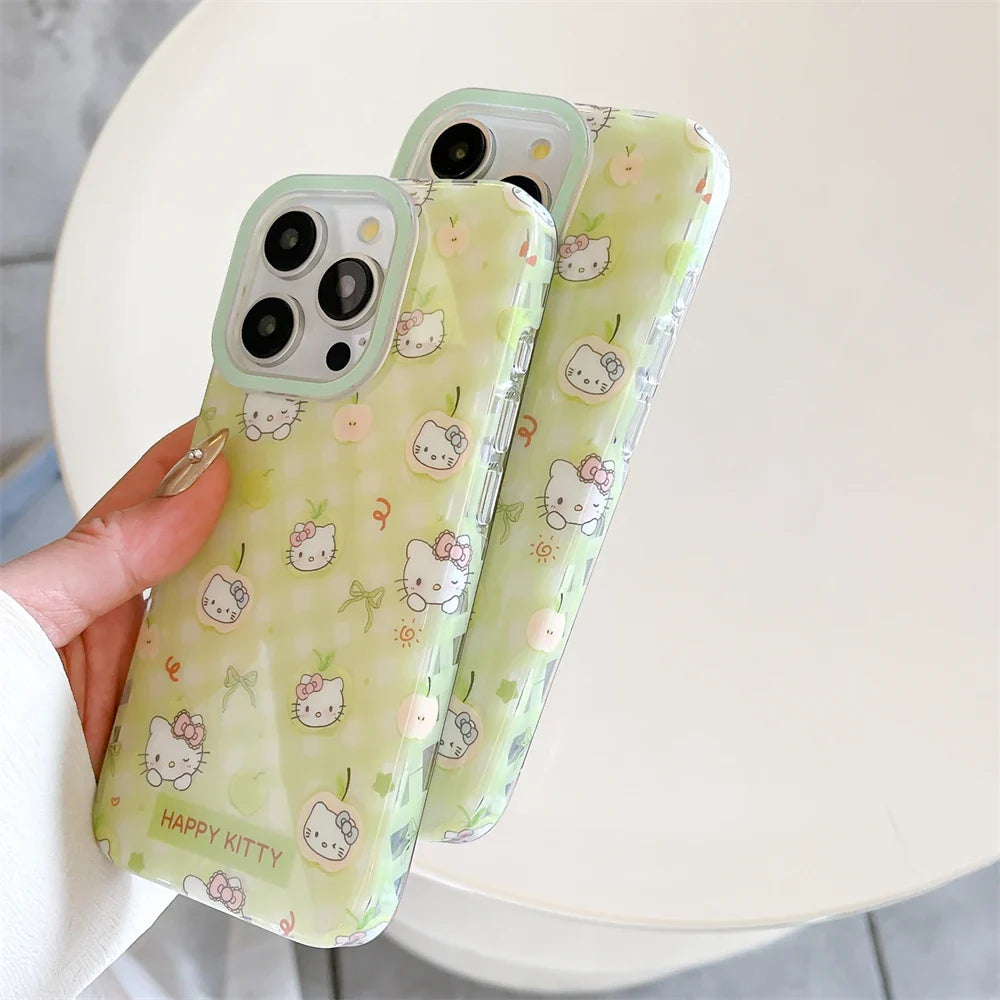 Cute IMD Green Candy Hello Kitty Phone Case