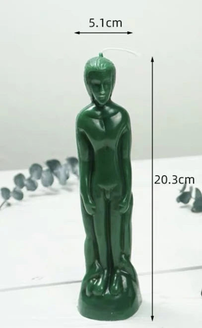 Female and Male Figurine Candles