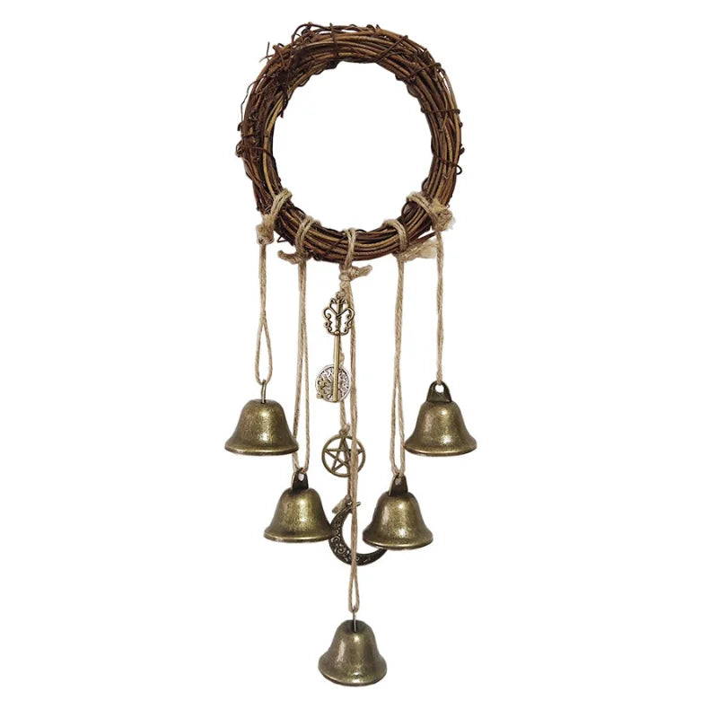 Witch Wreath Protection Bells