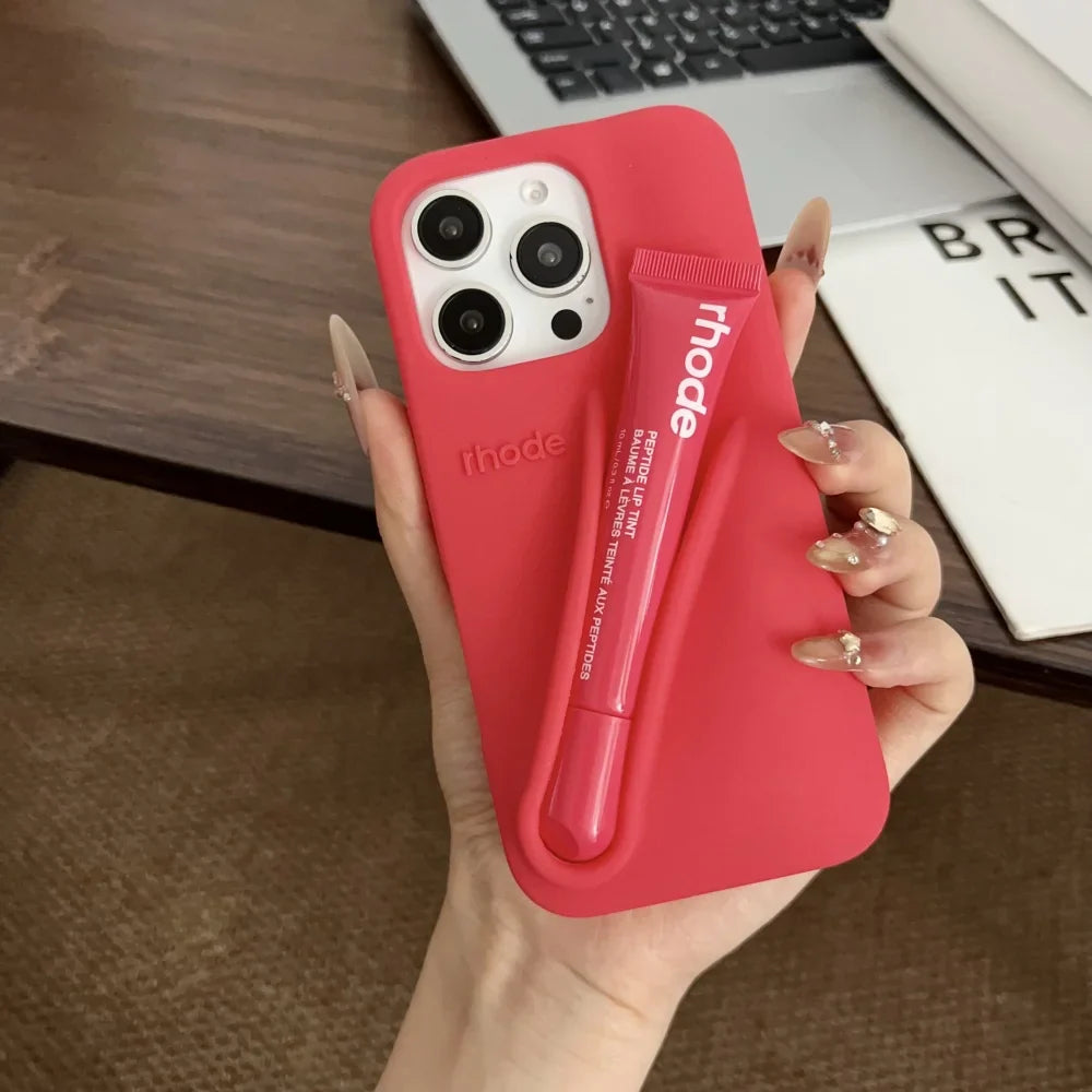 Rhode Phone Case Lip Case Rhode Soft Silicone Phone Case With Box