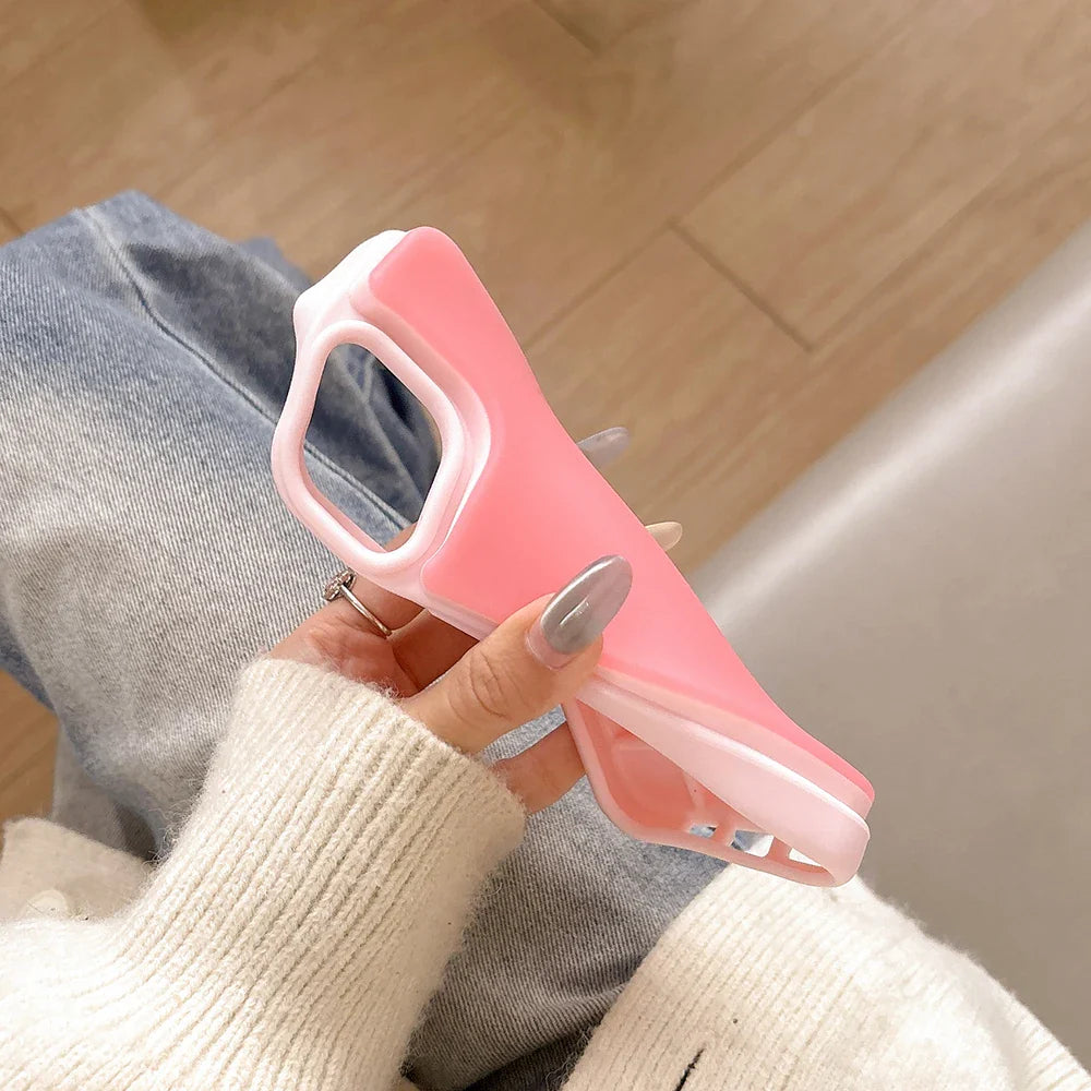 Jelly Colored Liquid Women Girls Magnetic Slim Soft Silicone Phone Case