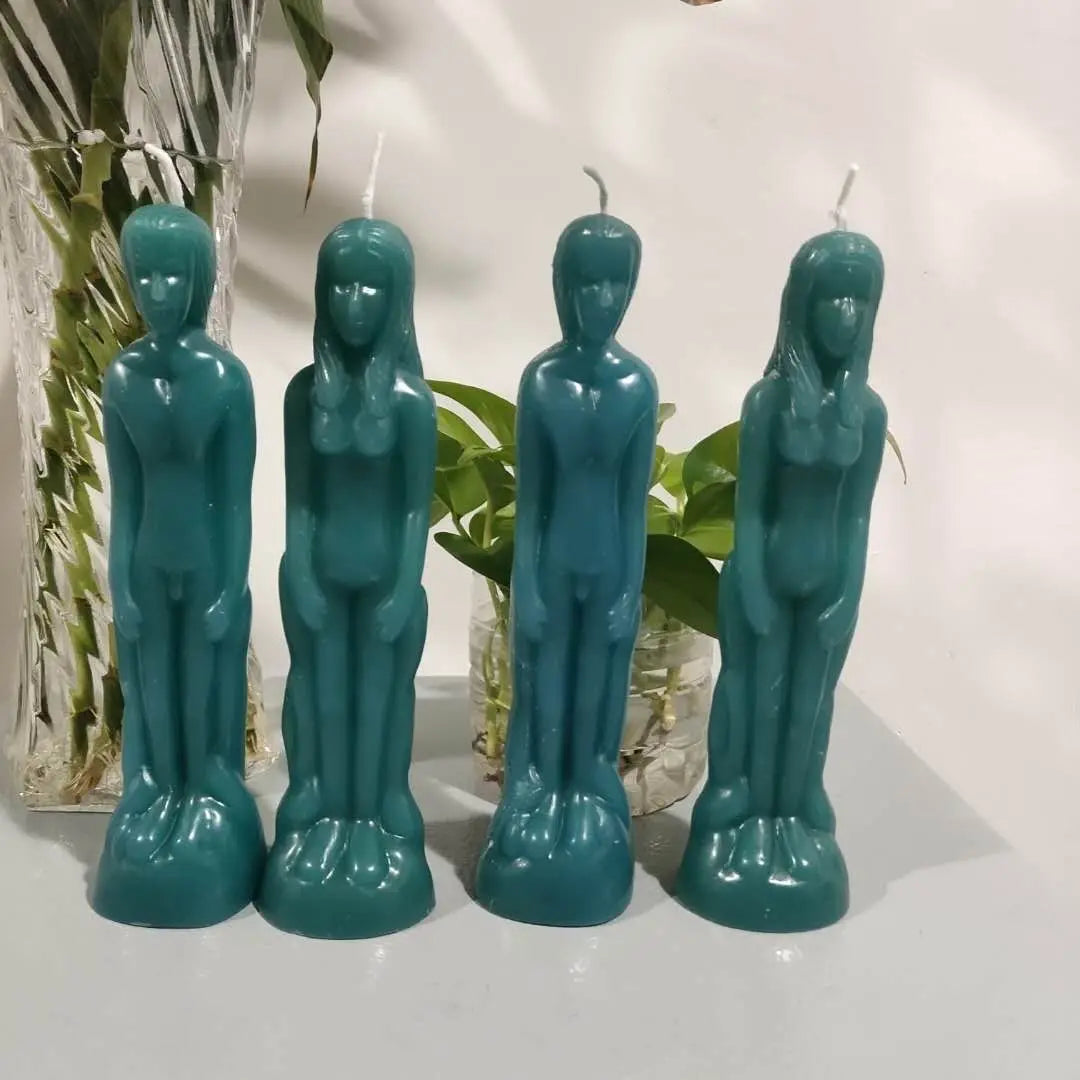 Female and Male Figurine Candles