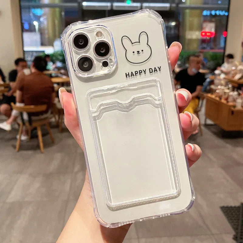 Card Holder Wallet Phone Case For iPhone