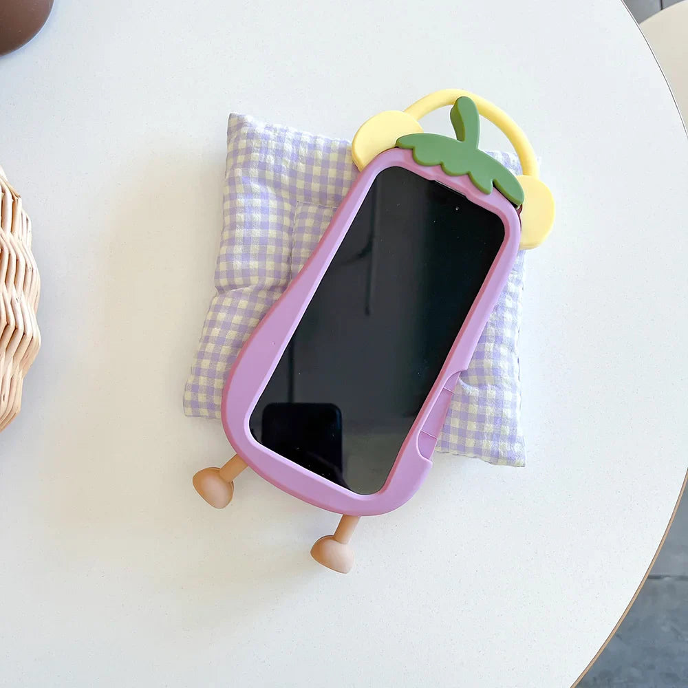 Funny Vegetable Eggplant Phone Case