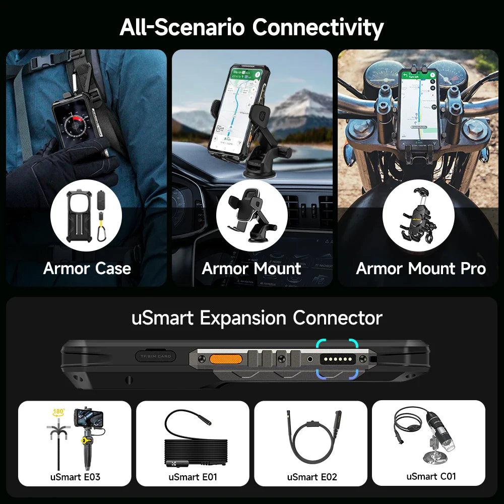 Ulefone Armor 28 Ultra 5G AI Rugged Phone 1TB ROM+32GB RAM Android Smartphone AMOLED 6.67" 10600mAh