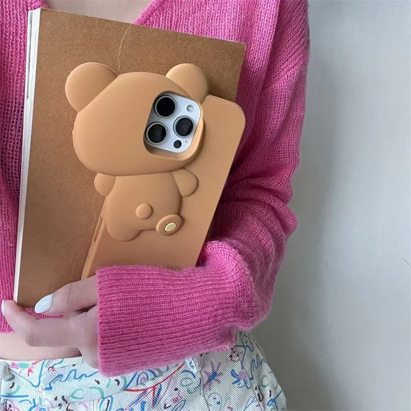 Kawaii Probe Rilakkuma Bear Phone Case