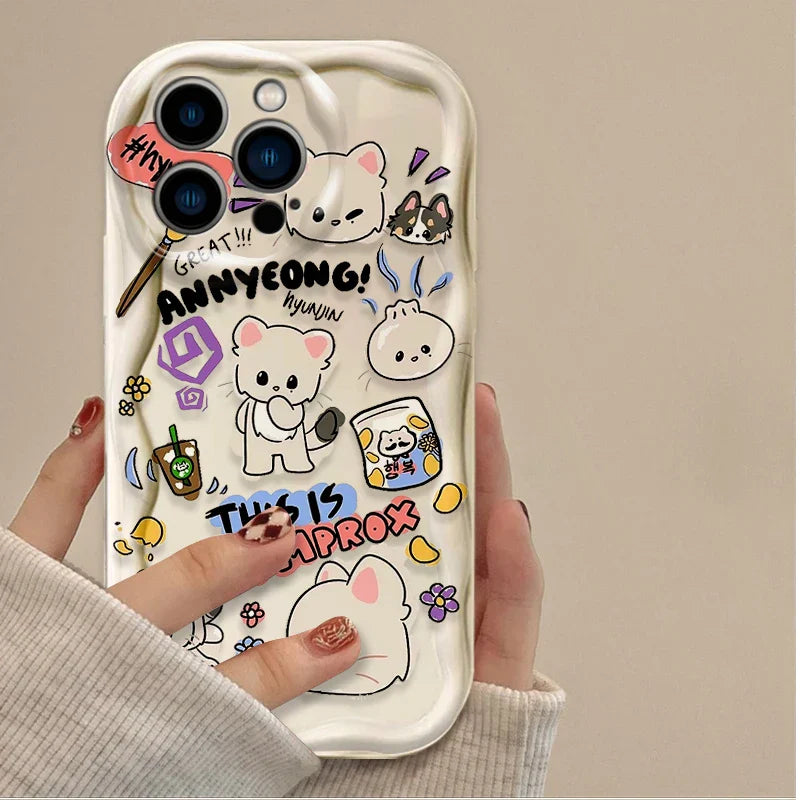 Cartoon Kids Soft Silicone Phone Case For iPhone