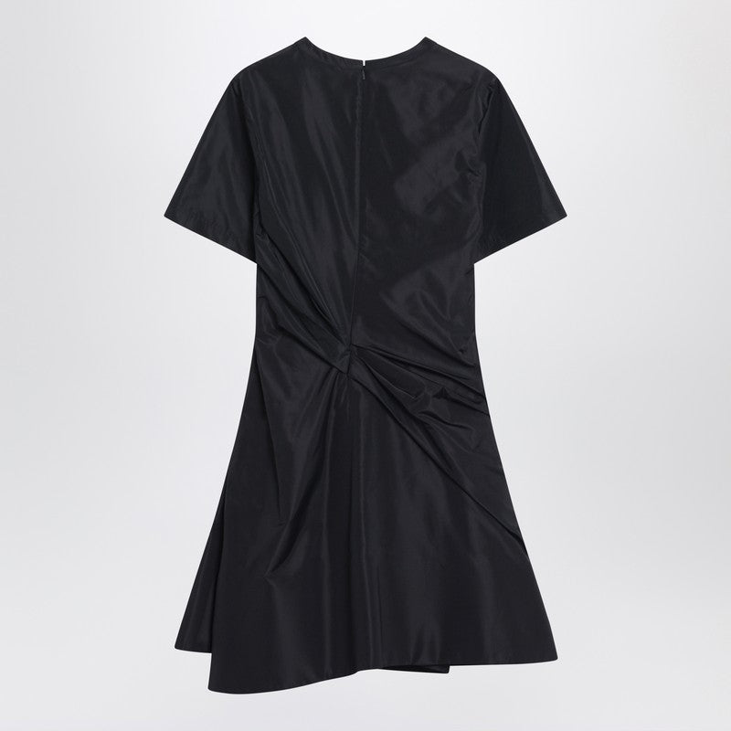 Loewe Black Mini Dress With Draping Women