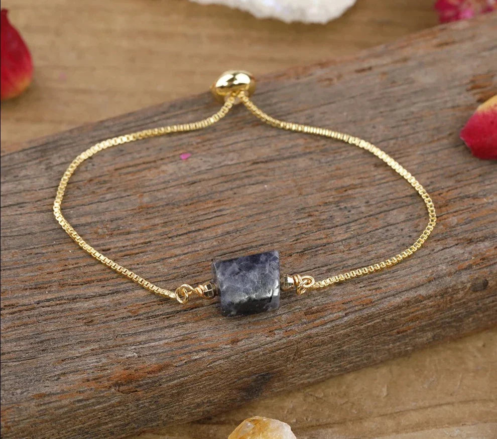 Chunky Assorted Crystal Gold Bracelets