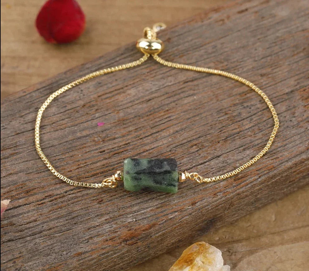 Chunky Assorted Crystal Gold Bracelets