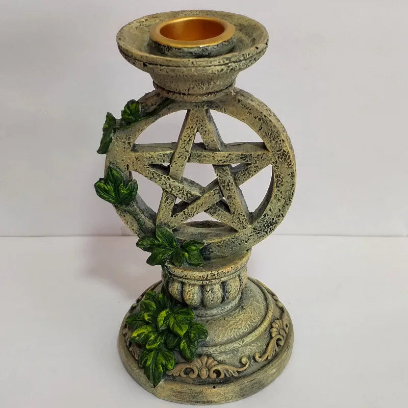 Pentacle Candle Stick Holder