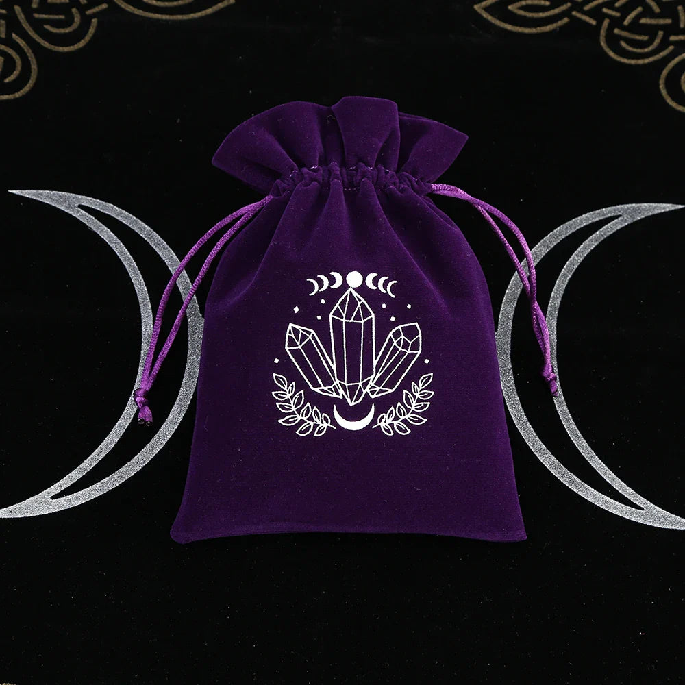 Witchy Purple Velvet Tarot Card Bags