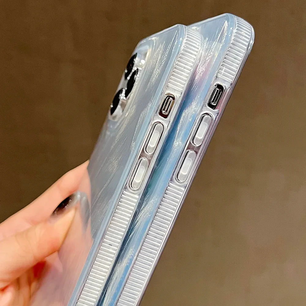 Colorful Laser Silicone Soft Phone Case