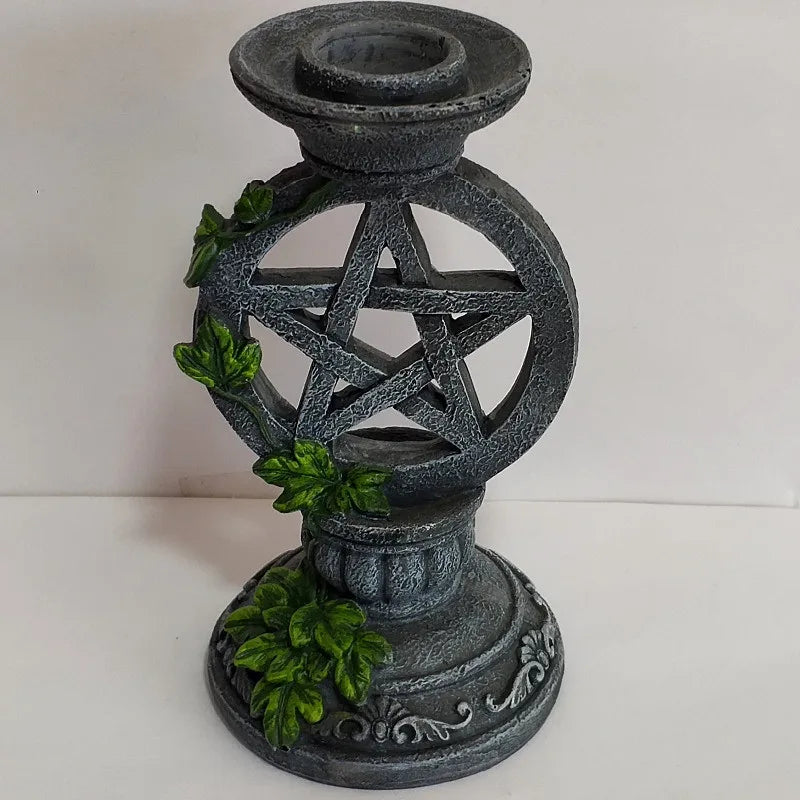 Pentacle Candle Stick Holder