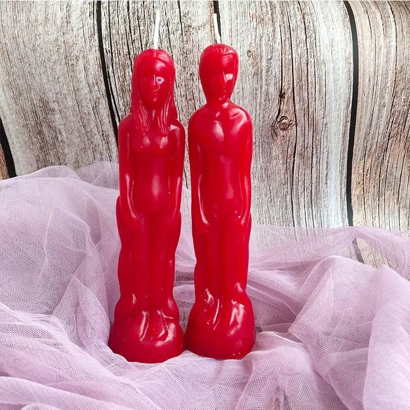 Female and Male Figurine Candles