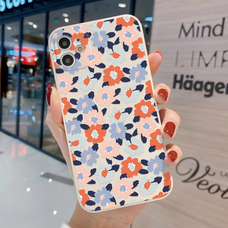 Black Flower Phone Case