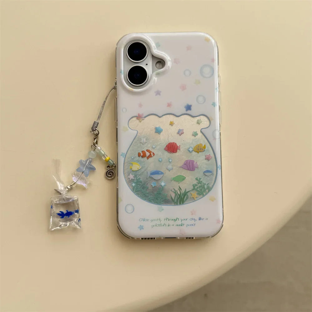 Cute Stars Fish Phone Case