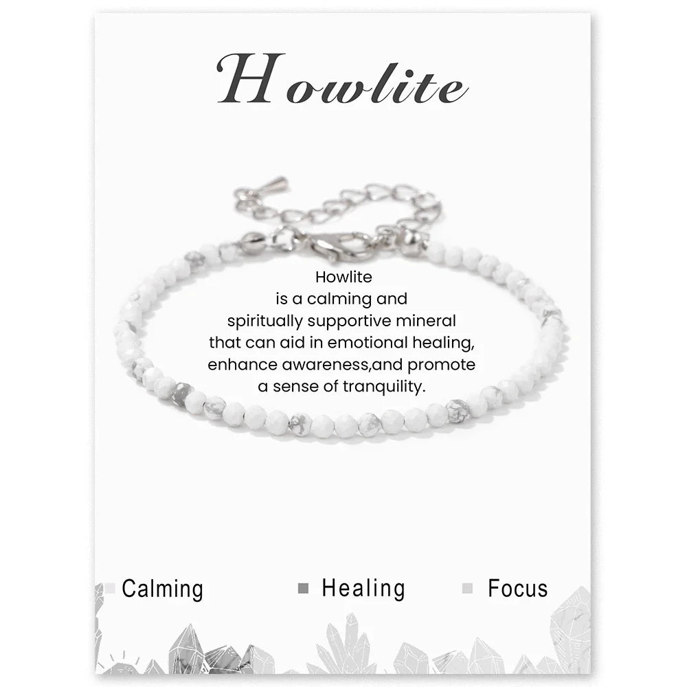 Faceted Gemstone Bead Bracelets